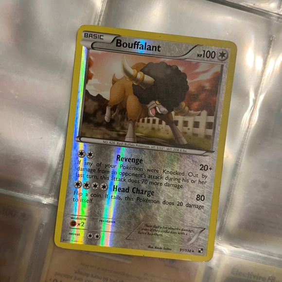 bouffalant pokemon card value 119/142 White Legendary Treasures single card featuring Bouffalant #107 Bouffalant #119 Prices | Pokemon